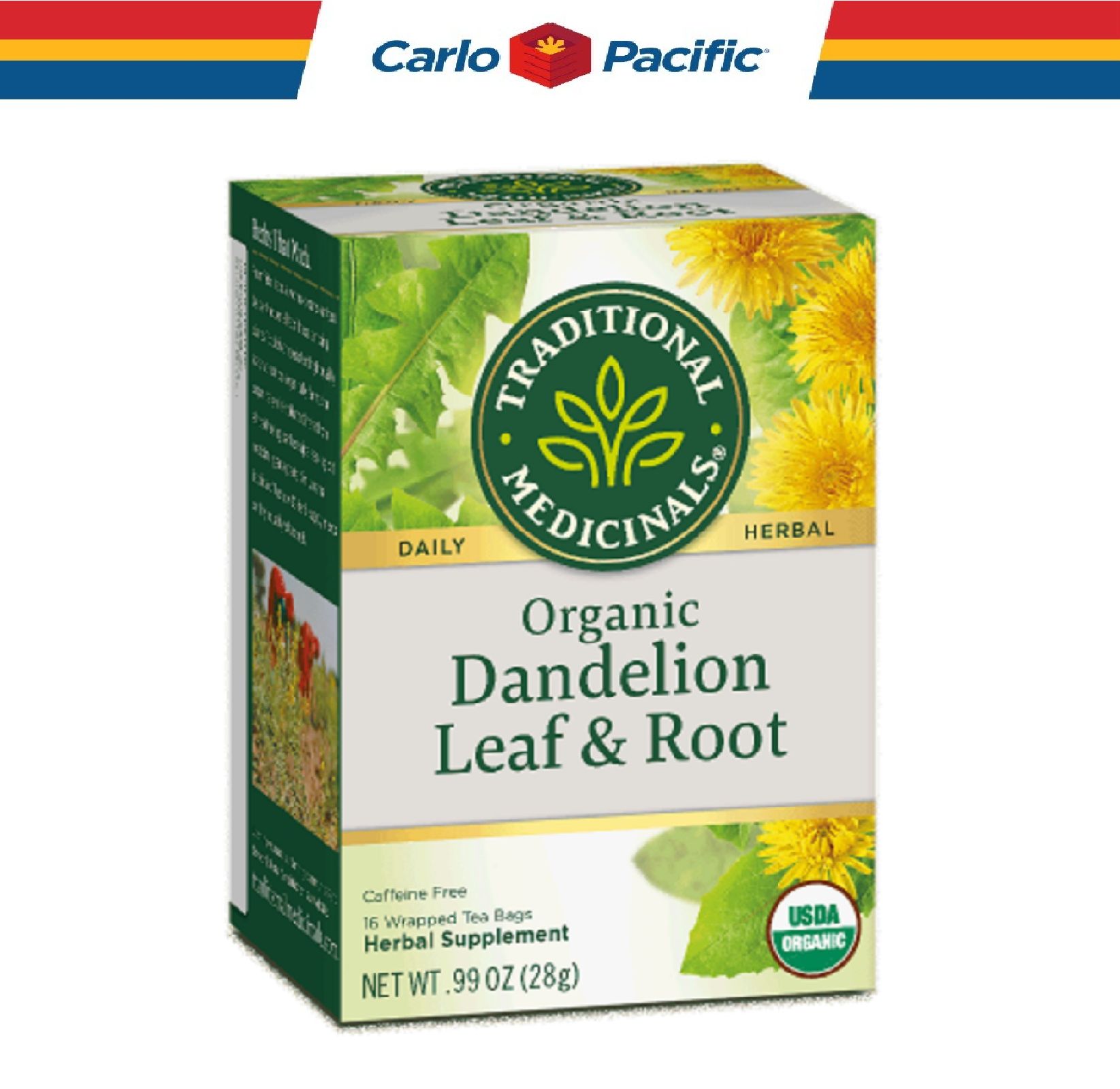 Traditional Medicinals Organic Dandelion Leaf & Root 16 Tea Bags ...