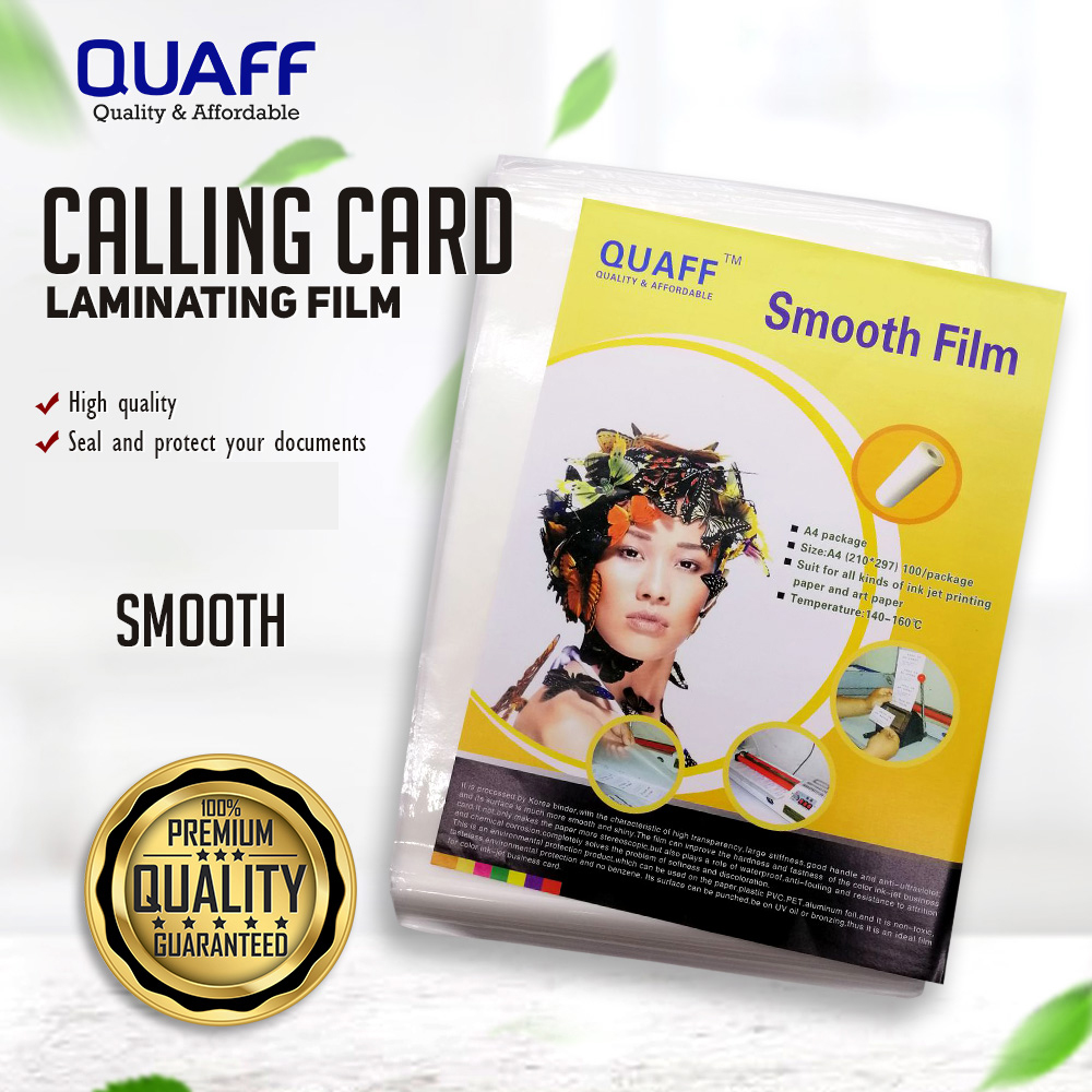 Calling Card Laminating Film A4 Glossy/Satin (100Sheets/ Pack) Lazada PH