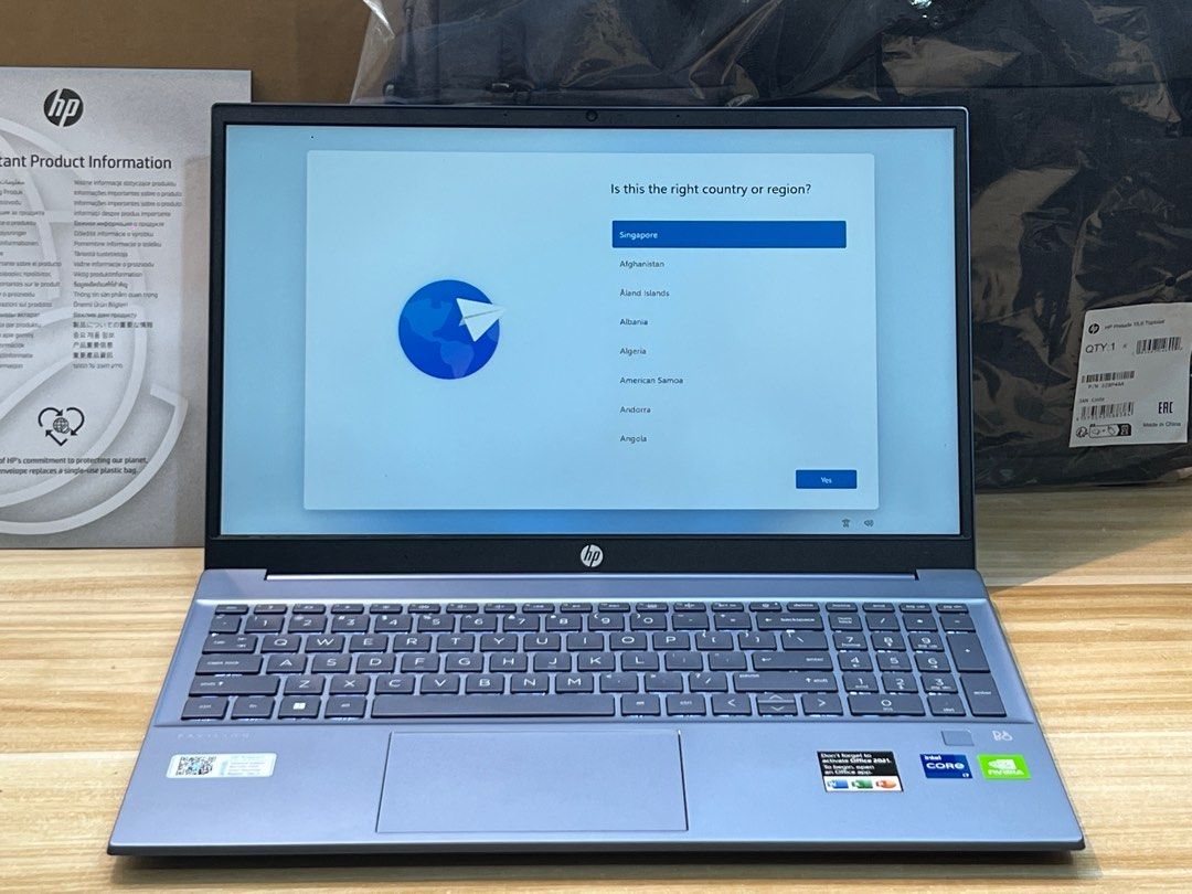 HP Pavilion 15EG2058TX Core i7 Laptop bundled with MS Office license