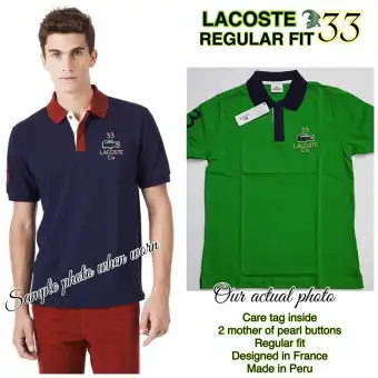 lacoste 33 polo shirt