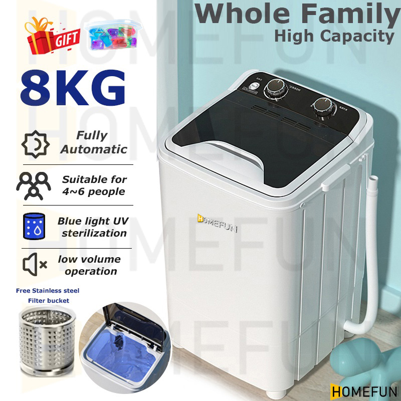 Washing Machine with dryer 8 KG Washing Machine Sterilization Family