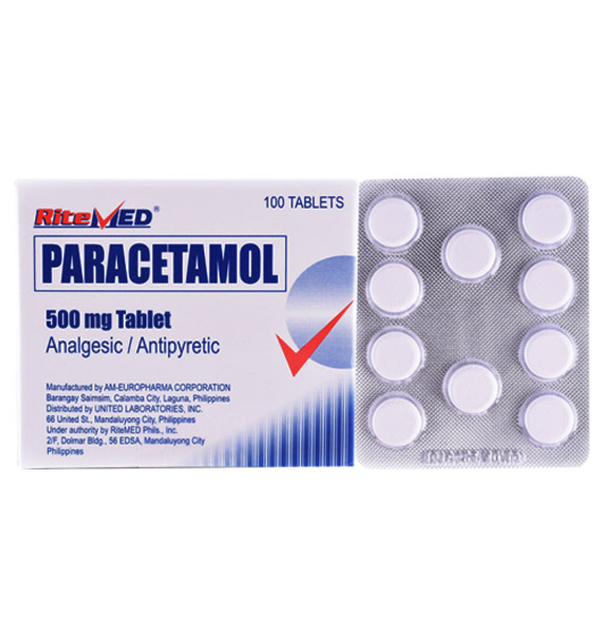 Ritemed Paracetamol 500mg Tablet 10's Lazada PH