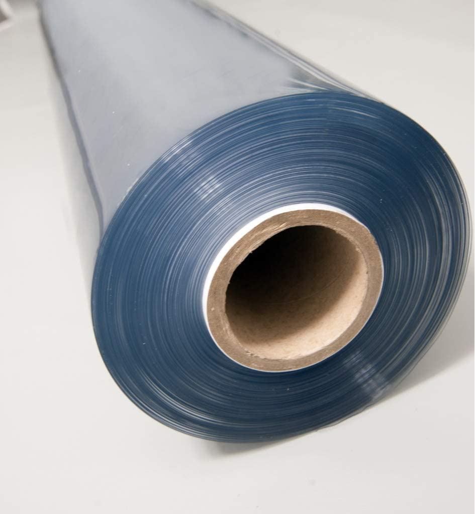 Gauge 6 PVC Sheet Plastic Cover Roll CLEAR / TRANSPARENT 48"x50m/roll