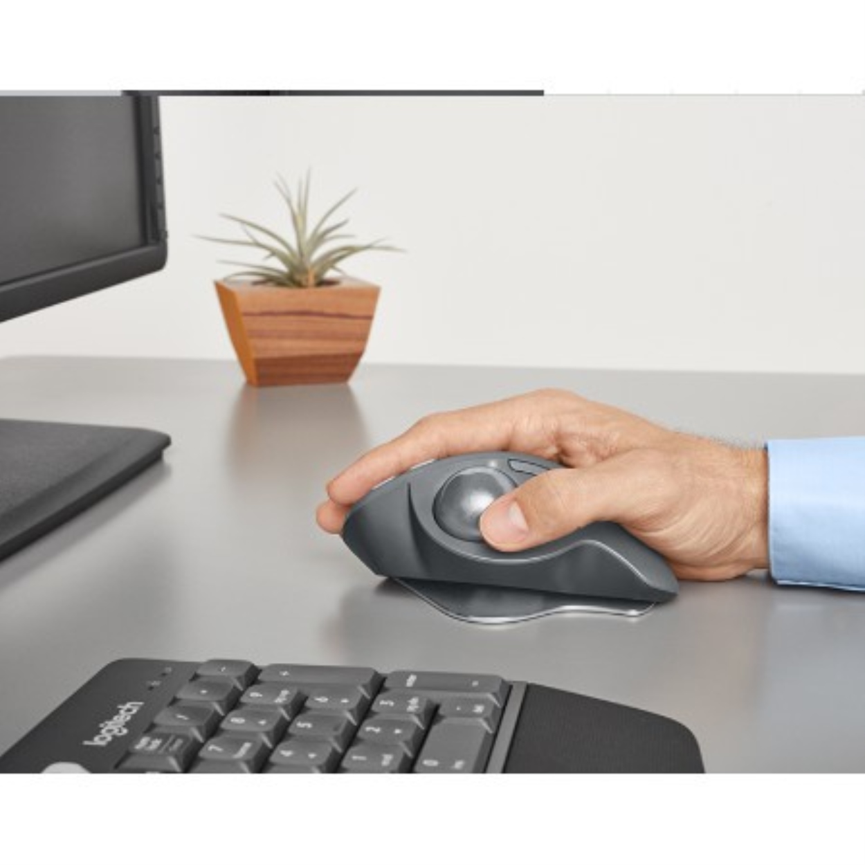 ♦♕♗Logitech MX ERGO wireless dualmode mouse trackball office CAD