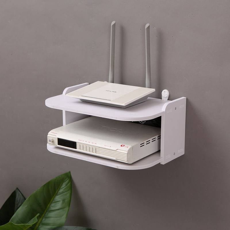 b3fTV Top Shelves Router Rack Under Floating TV Shelf, Wall Mount WiFi ...