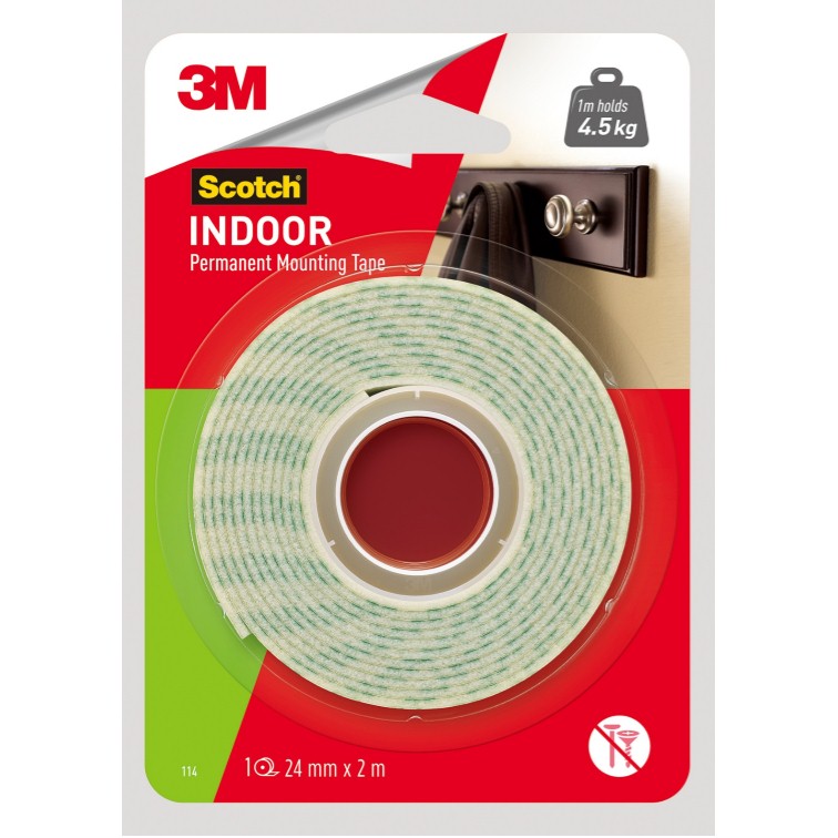 3M Scotch Indoor Permanent Mounting Tape (24mm x 2m) Lazada PH