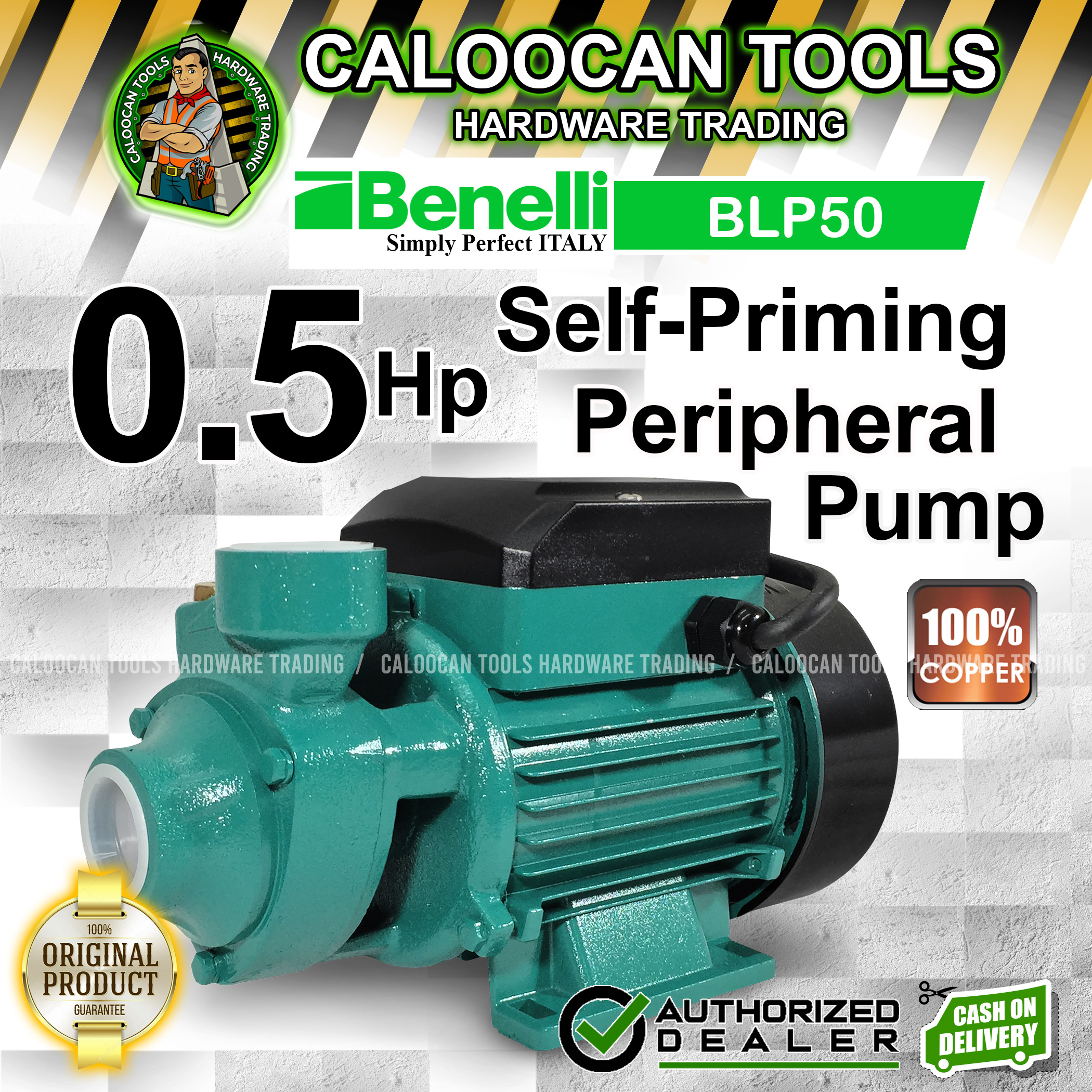 BENELLI 0.5HP 370W Self Priming Jet Booster Water Pump (BLP50 ...