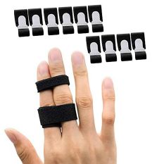 CHARMHOME 10pcs Có thể điều chỉnh Nẹp ngón tay Nẹp Hồng Nẹp hỗ trợ Dây đeo ngón tay Băng ngón chân Bọc ngón tay Băng vòng ngón tay