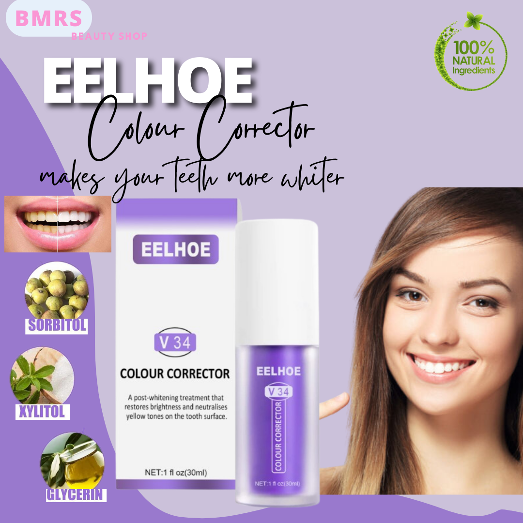 30ML Eelhoe Teeth Whitening Toothpaste Colour Corrector Foam Toothpaste