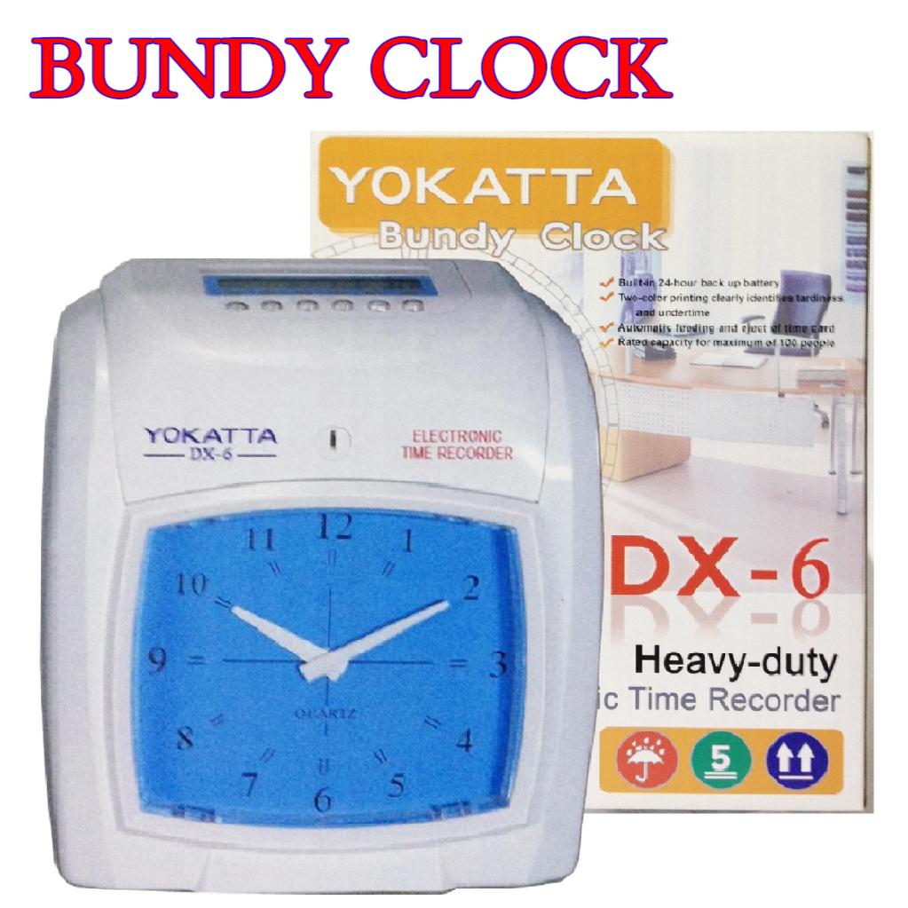 BUNDY CLOCK Time Attendance Recorder Machines Yokatta DX6 Bundy Clock