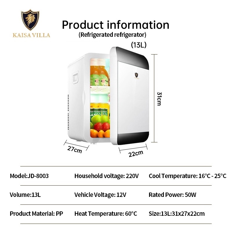 Kaisa Villa mini refrigerator with freezer 48L for room frost fridge Lazada PH