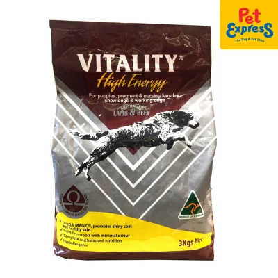 Vitality High Energy Dry Dog Food 3kg