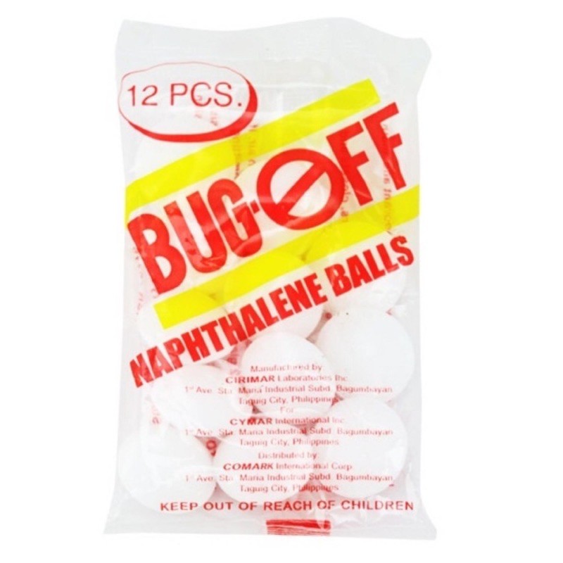 Napthalene Moth Balls Bug Off Insecticide (ALCAMPOR) Lazada PH