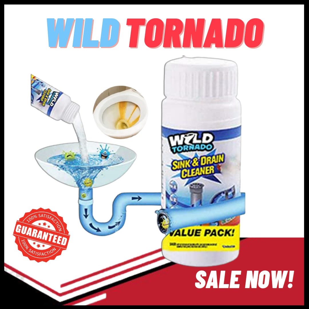 Original Wild Tornado Sink & Drain Cleaner Powerful Sink and Drain