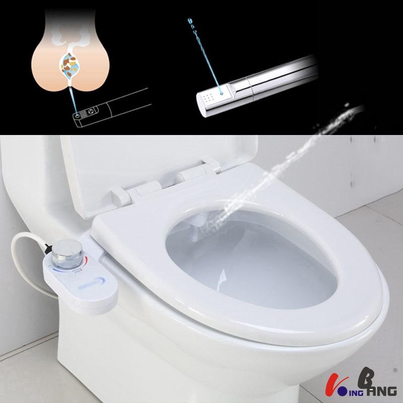 ABS Fresh Water Spray NonElectric Mechanical Bidet Toilet Seat