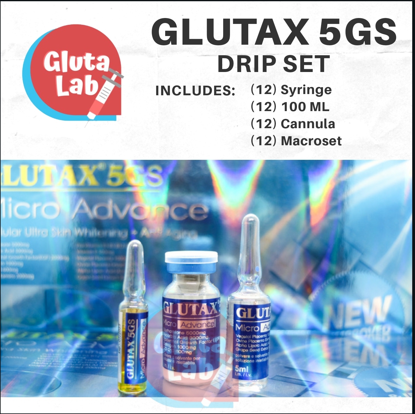 GLUTA LUXXE GLUTAX 5GS MICROADVANCE 12 SESSIONS (DRIP SET) Lazada PH