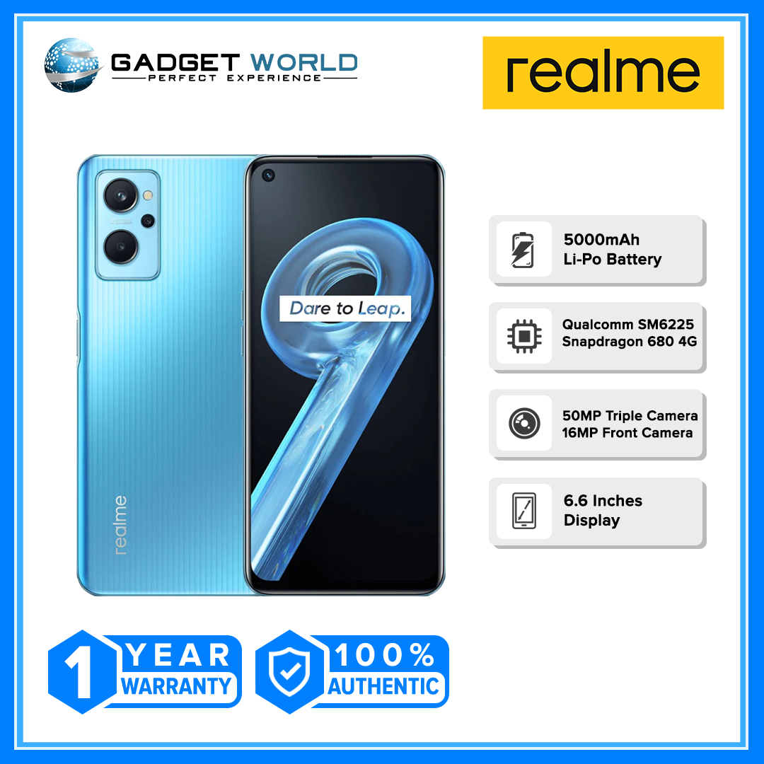 Realme 9i 6GB RAM 128GB ROM 90Hz Ultra Smooth Display Qualcomm Snapdragon  680 Processor 5000mAh Massive Battery Global | Lazada PH