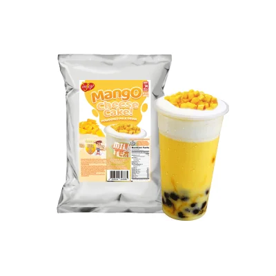inJoy Mango Cheesecake Milk Tea 500g | Instant Powdered Milk Tea | Mango Cheesecake Milk Tea Drink | inJoy Philippines Milk Tea Powder
