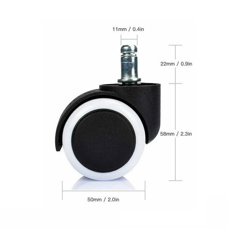 5PCS 2 Inch Swivel Chair Caster Office Chair Universal Wheel