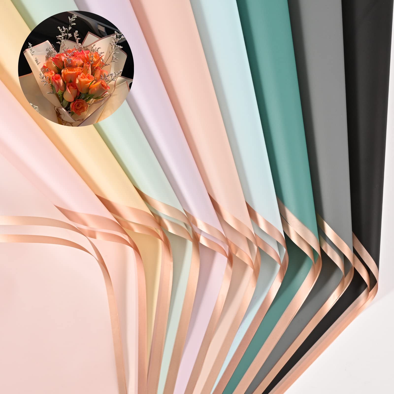 Rose Gold Edge Korean Wrapping Paper