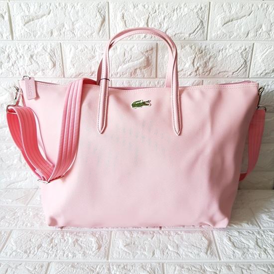 lacoste tote bag pink