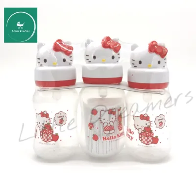 Hello Kitty 8oz. Wide Neck Feeding Bottle with head cover