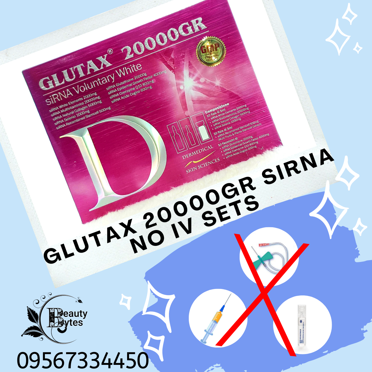 BOX ONLY: GLUTAX 20000gr siRNA BOX ONLY (no sets included) Gluta Brands  Like Glutax Aqua Skin Zaguta Shiro - Lazada | Lazada PH
