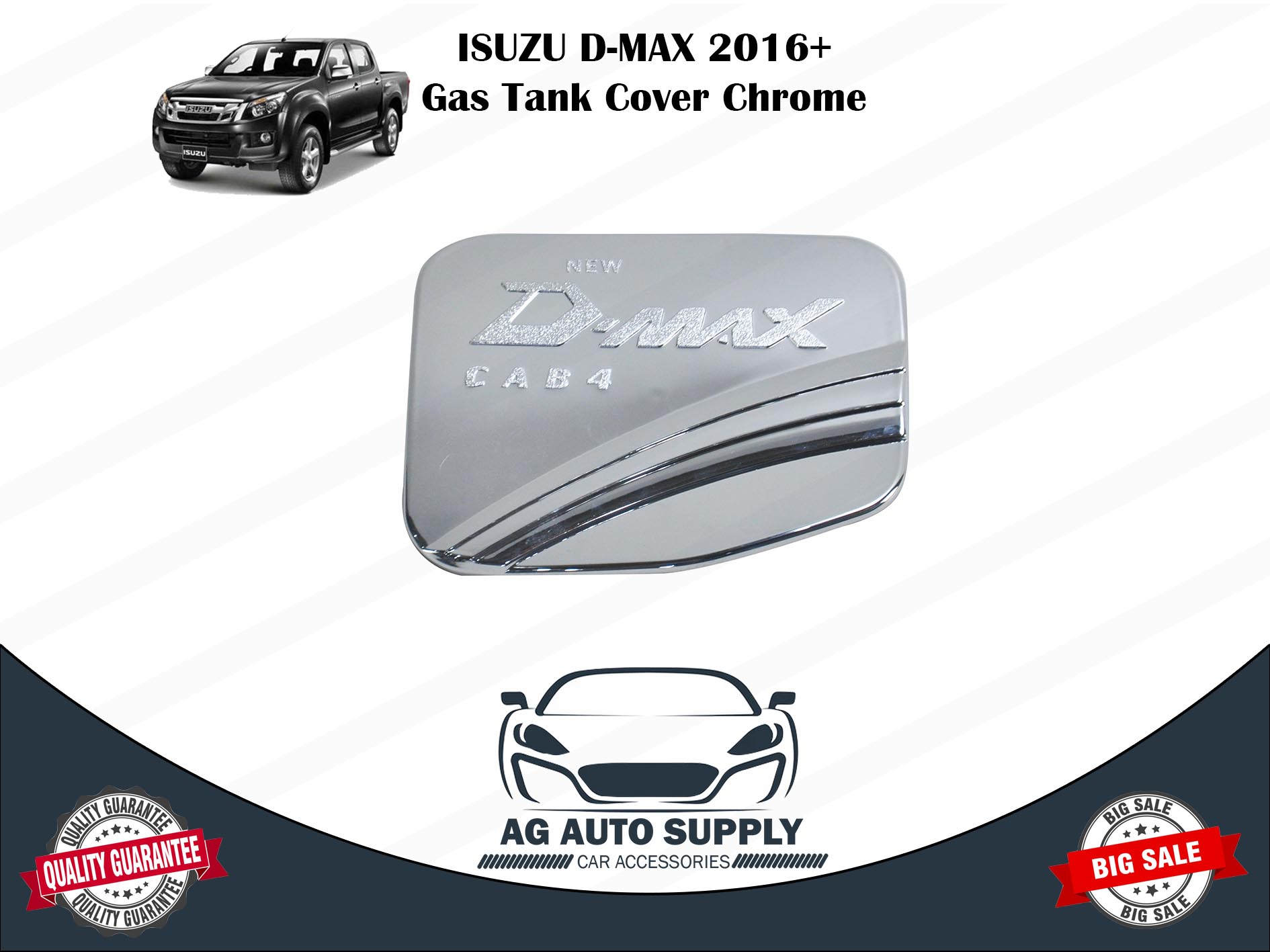 Gas Tank Cover Chrome Outside Garnish For ISUZU DMAX(DMAX) 20162020