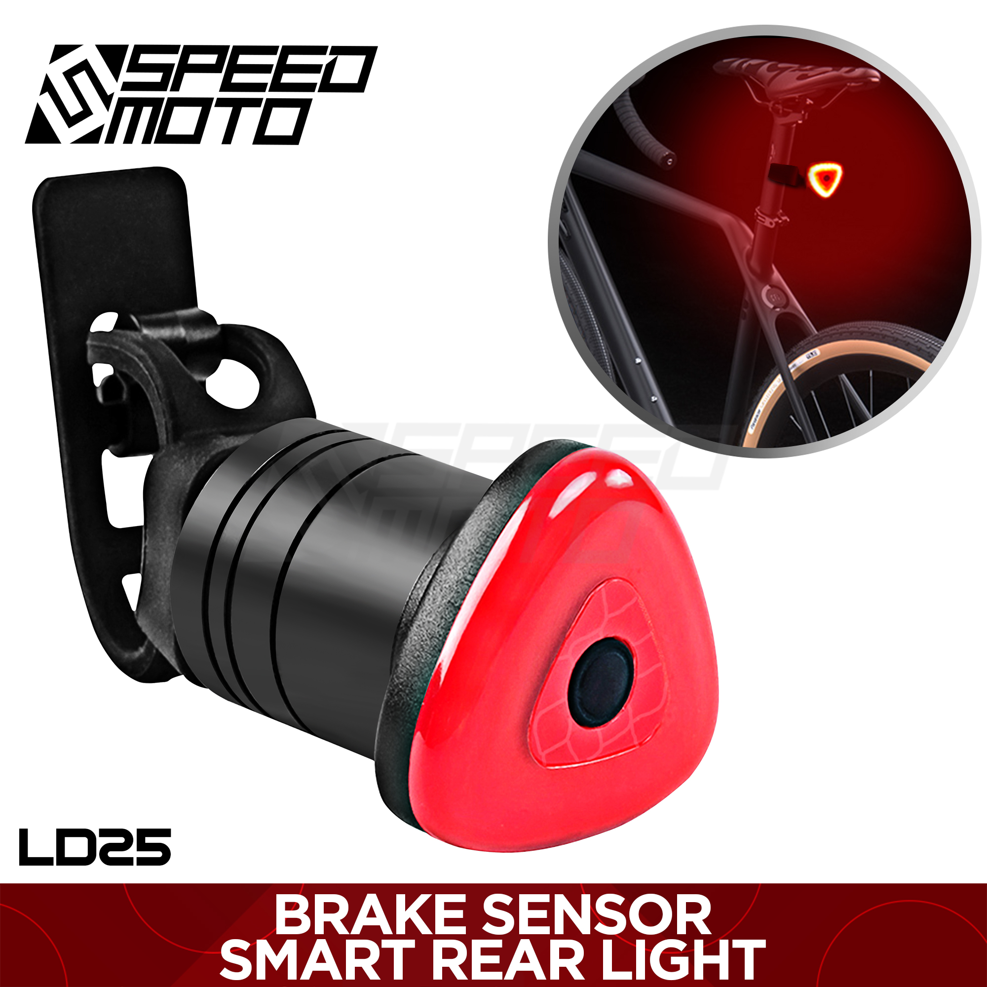 LD25 LED BRAKE LIGHT / TAIL LIGHT SMART BRAKE SENSOR LIGHT WARNING REAR ...