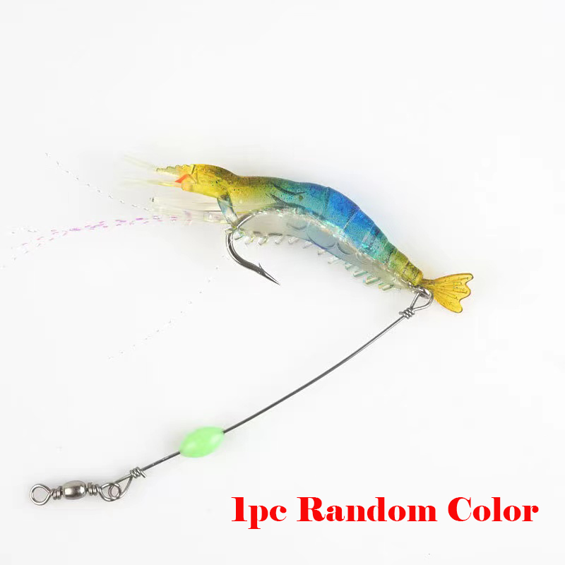 6-Pack Soft Shrimp Fishing Lures - Realistic Glowing Bait For Trout, Bass, Salmon In Saltwater & Freshwater - View #11