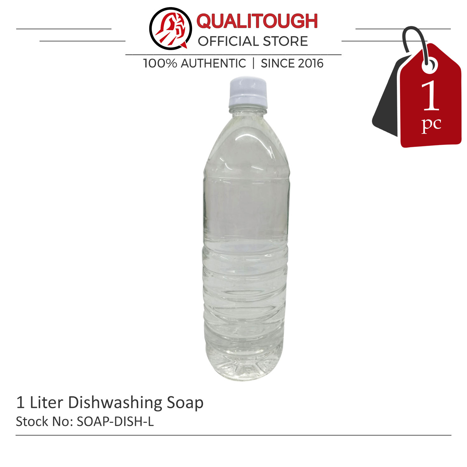 1 Liter Liquid dishwashing soap green / yellow / odorless/colorless