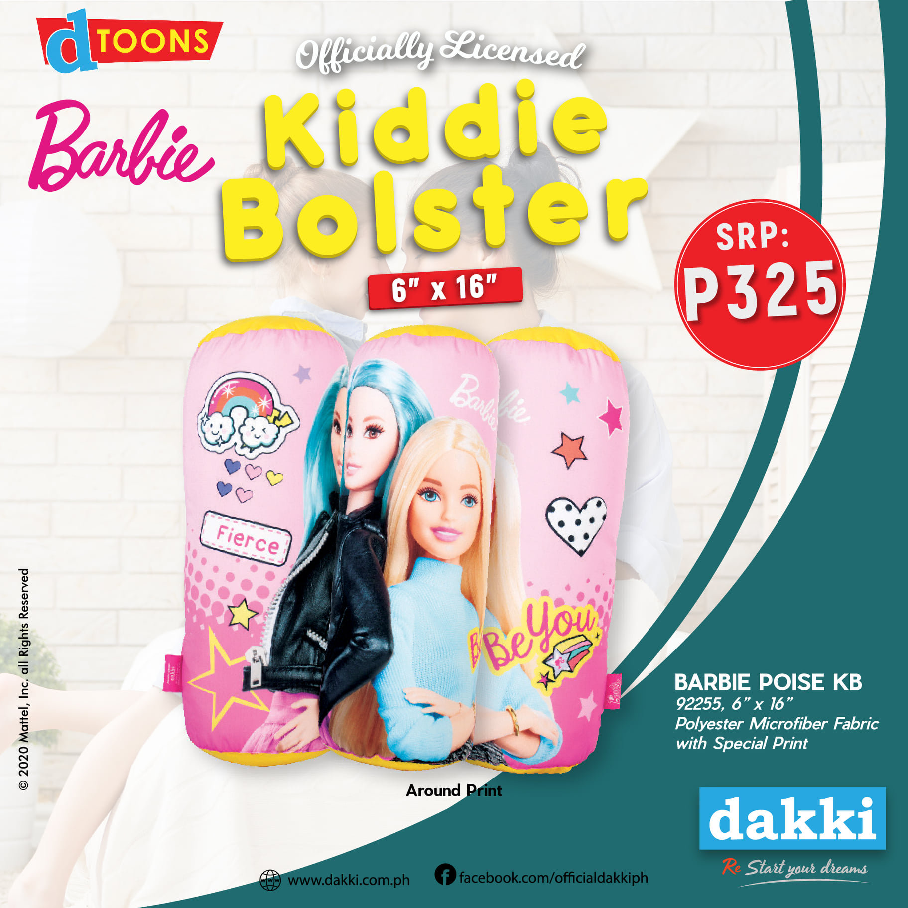 DAKKI BOLSTER PILLOW (BARBIEEE DESIGN) Lazada PH