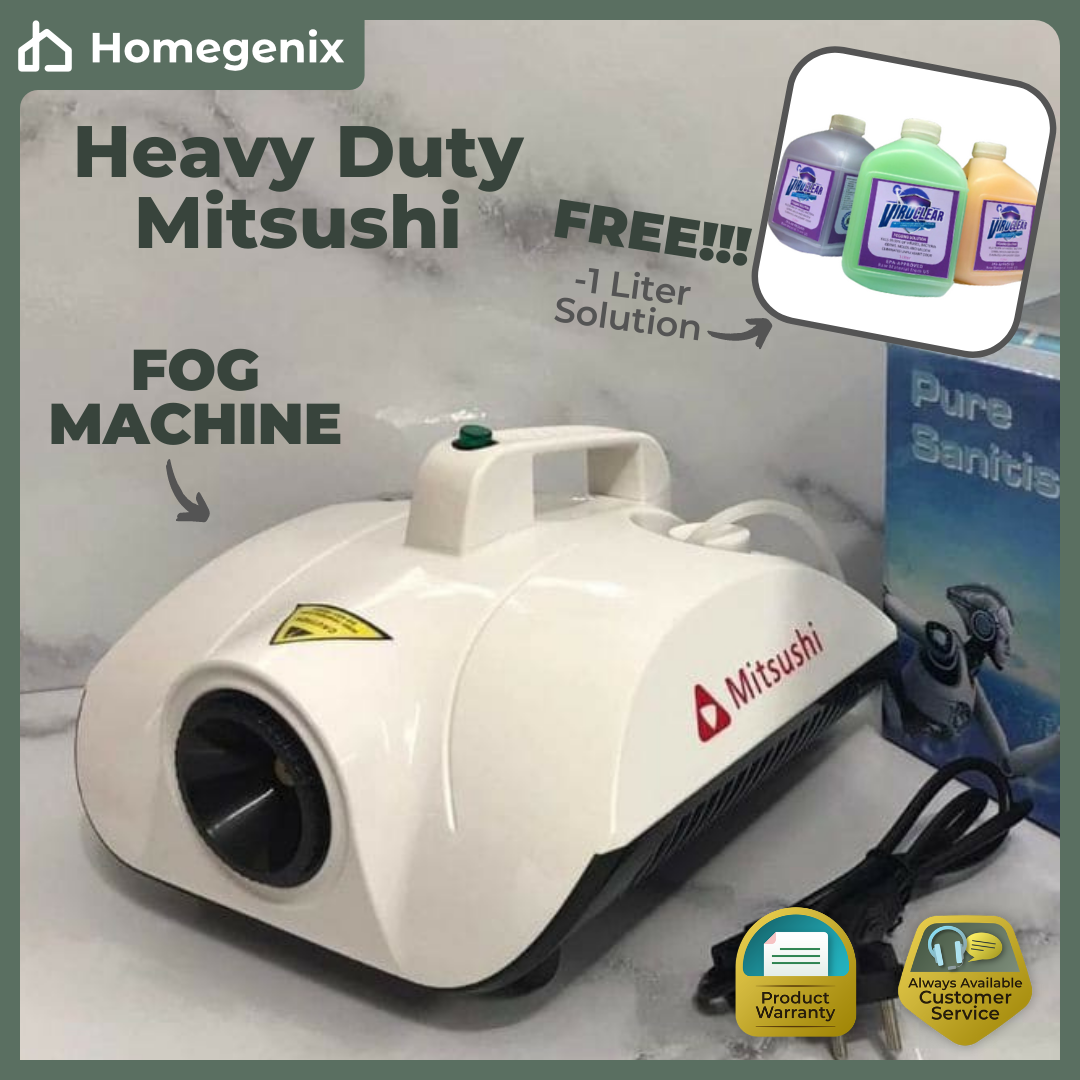 Heavy Duty Mitsushi Fog Machine Disinfect Machine Nano Smoke l FREE 1L