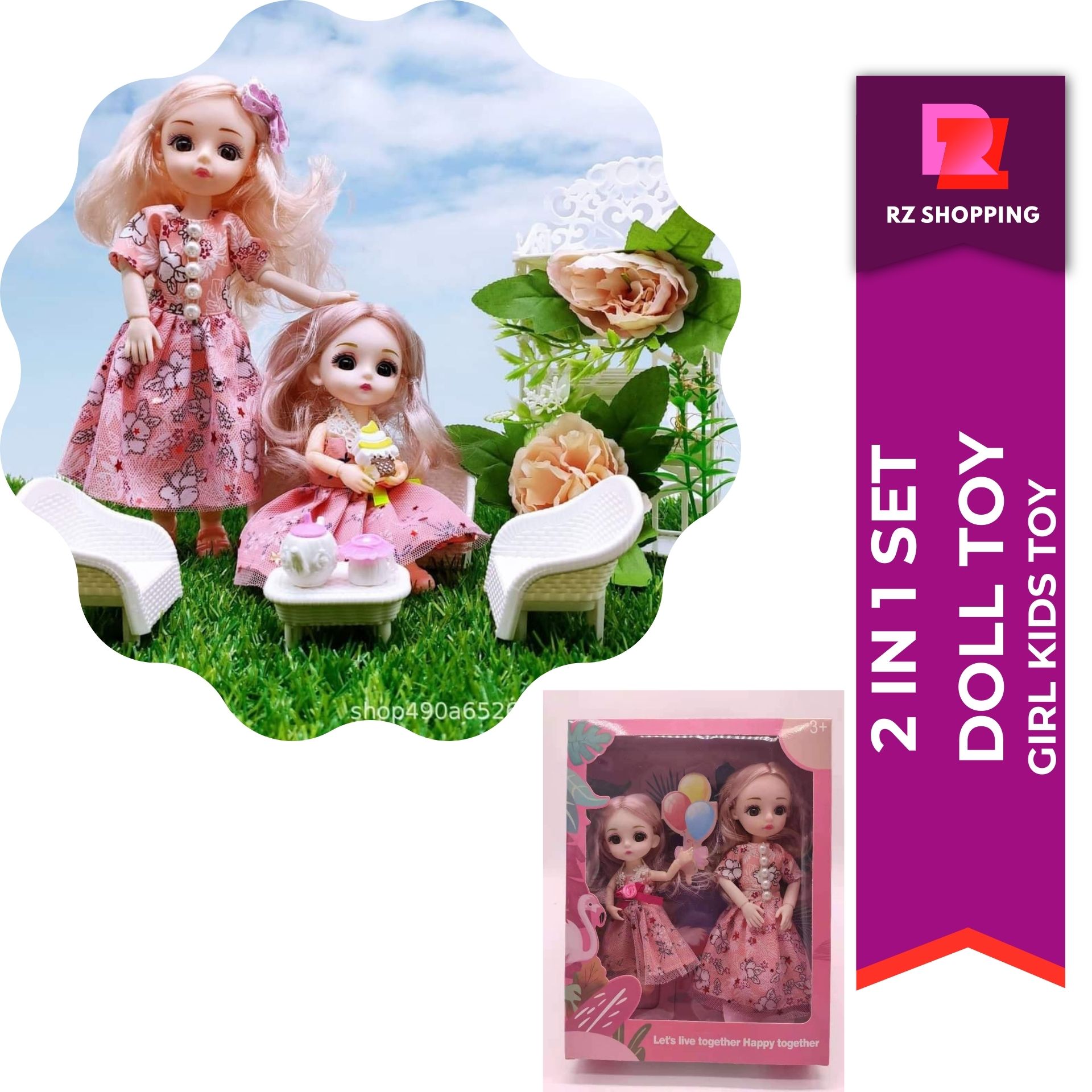 cute barbie doll set