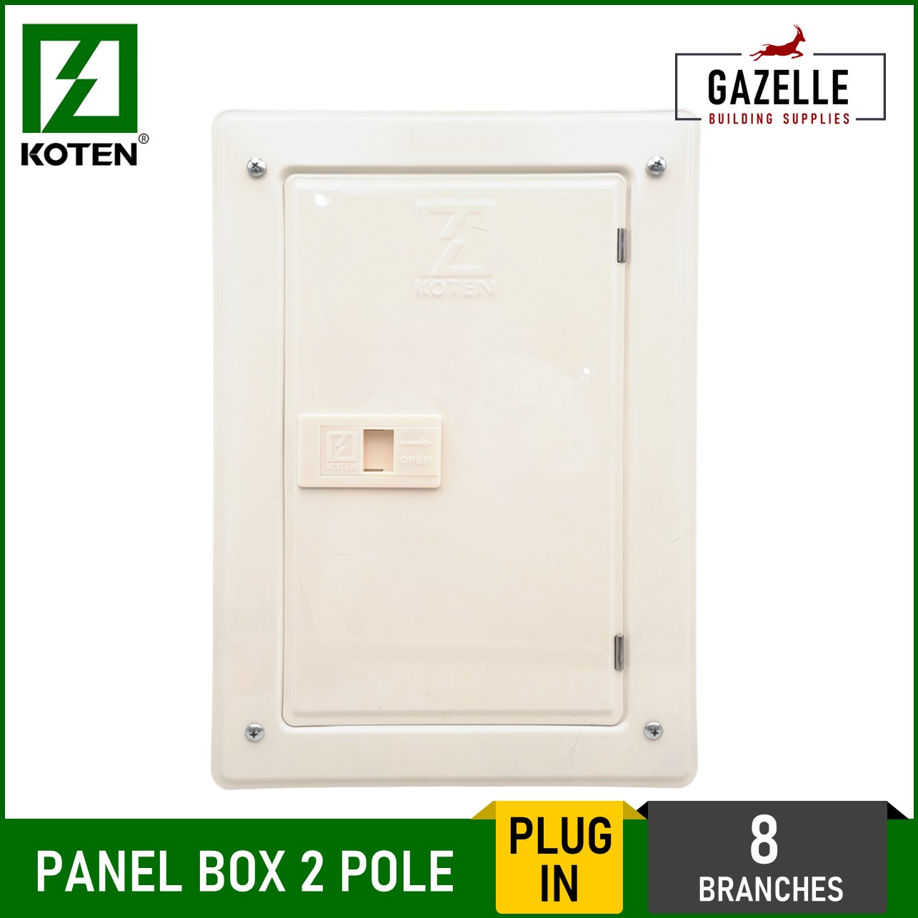 Koten Economy Panel Box 2 Pole Plug In 8 Branches Lazada PH