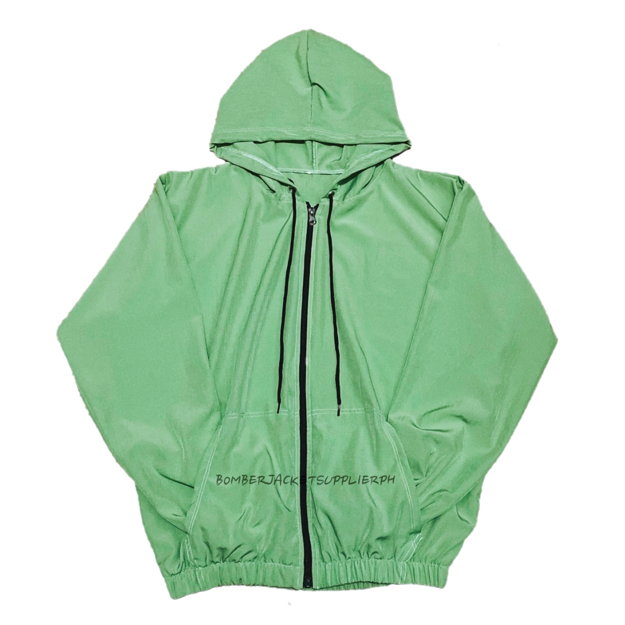 Freak Windbreaker Jacket with Pockets and Hood for Men