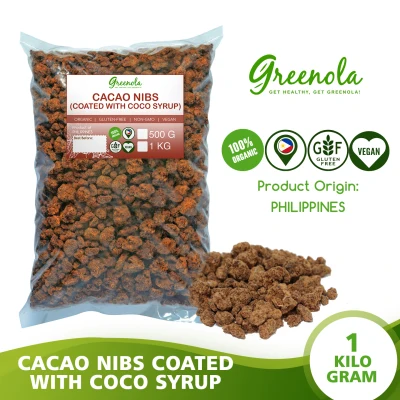 Greenola Organic Cacao Nibs Coated with Coco Sugar (Wholesale) 1 kg