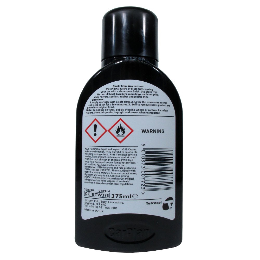 Carplan Black Trim Wax (375ml) Lazada PH