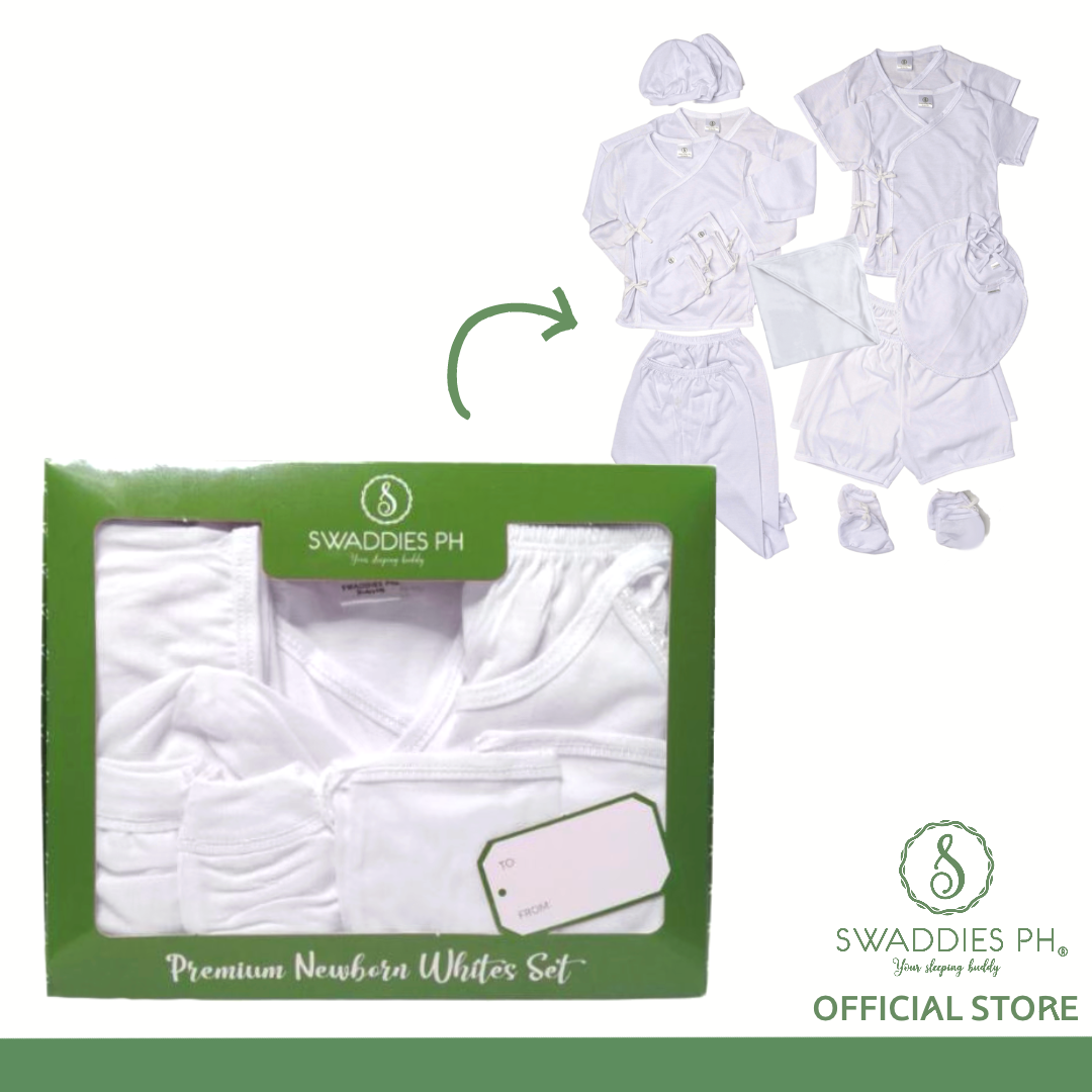 The Lukas - Baby Unisex 7PCS Newborn Bath White Rabbit Set Gift Box main image 1