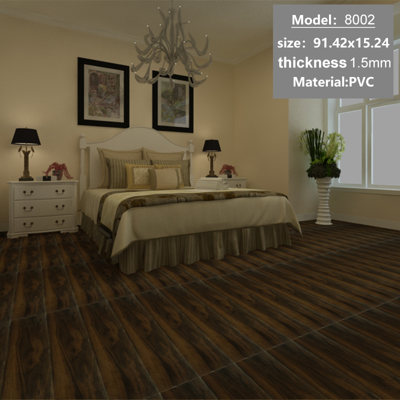 1 Pcs 91.44*15.24CM PVC vinyl floor tile self adhesive Floor Stickers