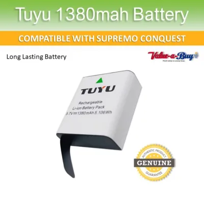 Tuyu 1380 mah Battery for Supremo Conquest and SJCAM