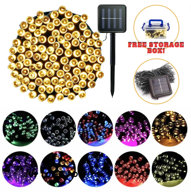 10meter LED 100L solar powered waterproof,solar lights,solar firefly