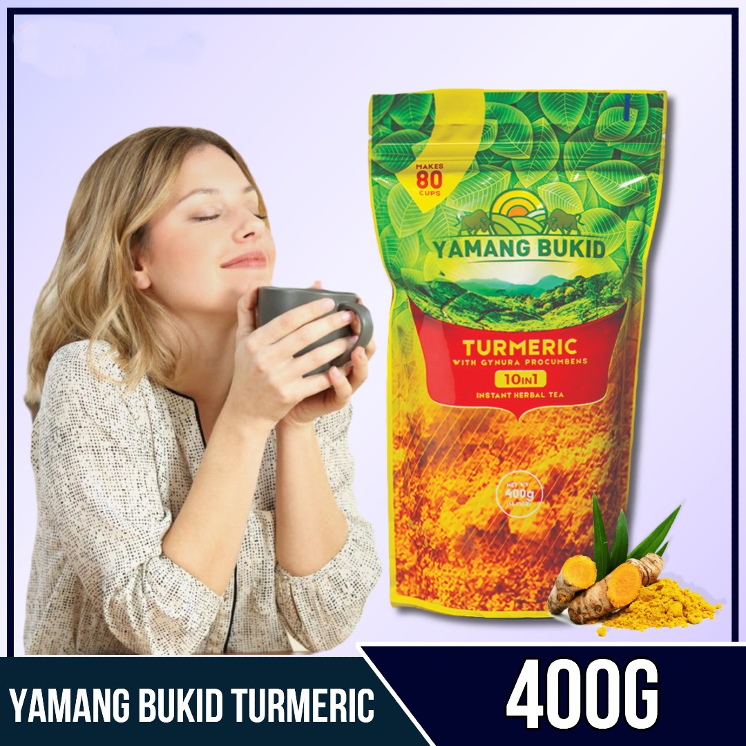 Original Yamang Bukid Turmeric Tea 10 in 1 Herbal Tea 400 grams