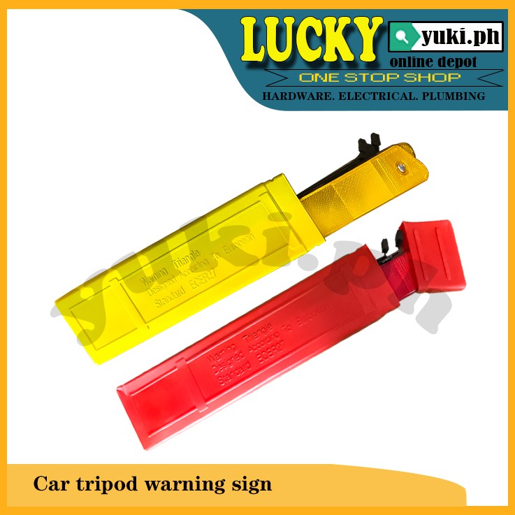 Lucky Red/Yellow Car Early Warning Device Triangle Sign For Road ...