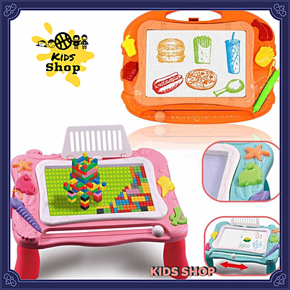 Kids Shop Palette Magnetic Drawing Board Blocks Desk Toys Kids