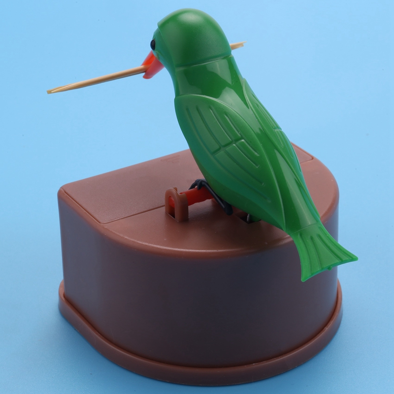 Toothpick Dispenser Bird Automatic Bird Toothpick Box Toothpick Holder