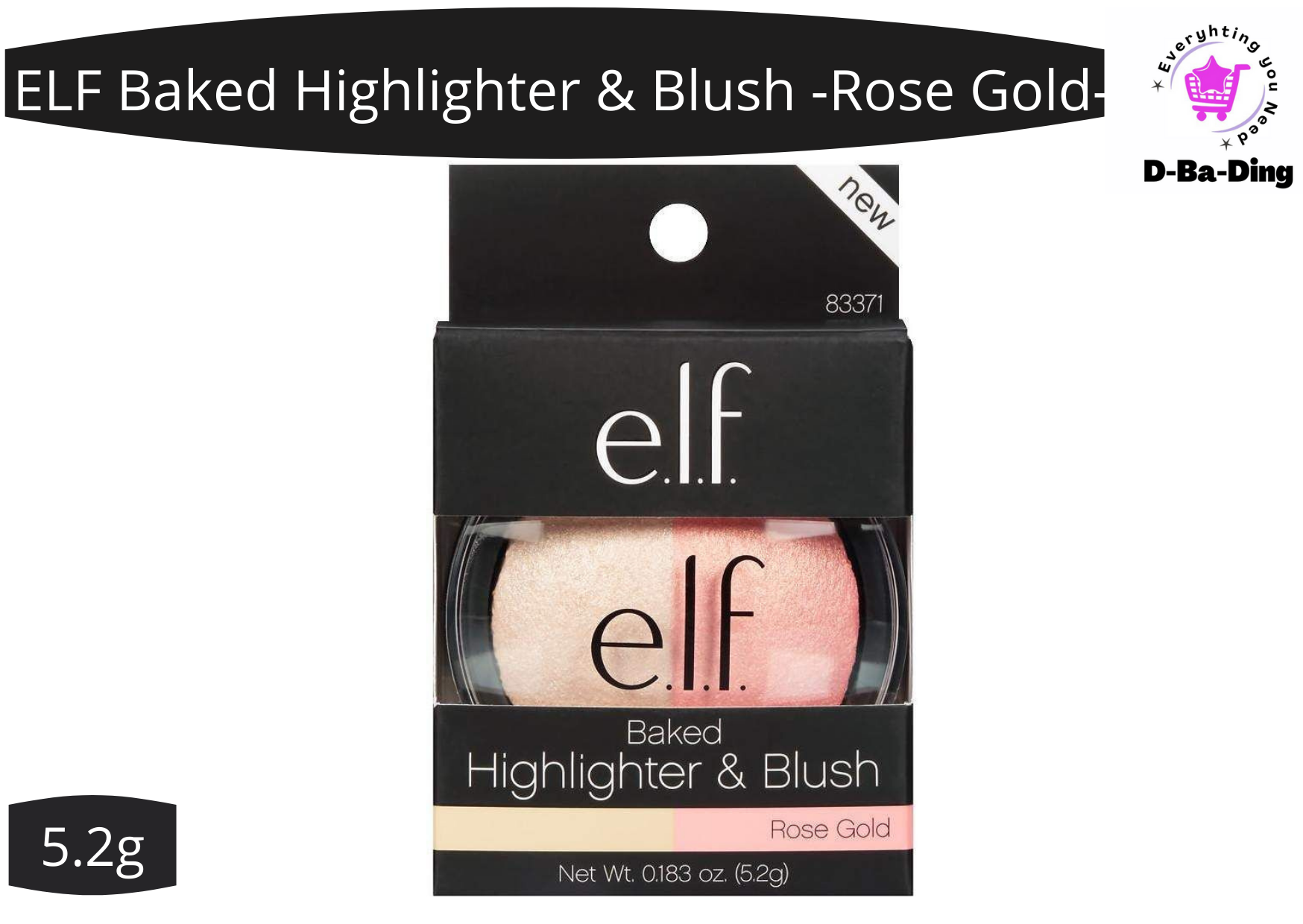 E.L.F. Baked Highlighter & Blush Rose Gold (5.2g) Lazada PH