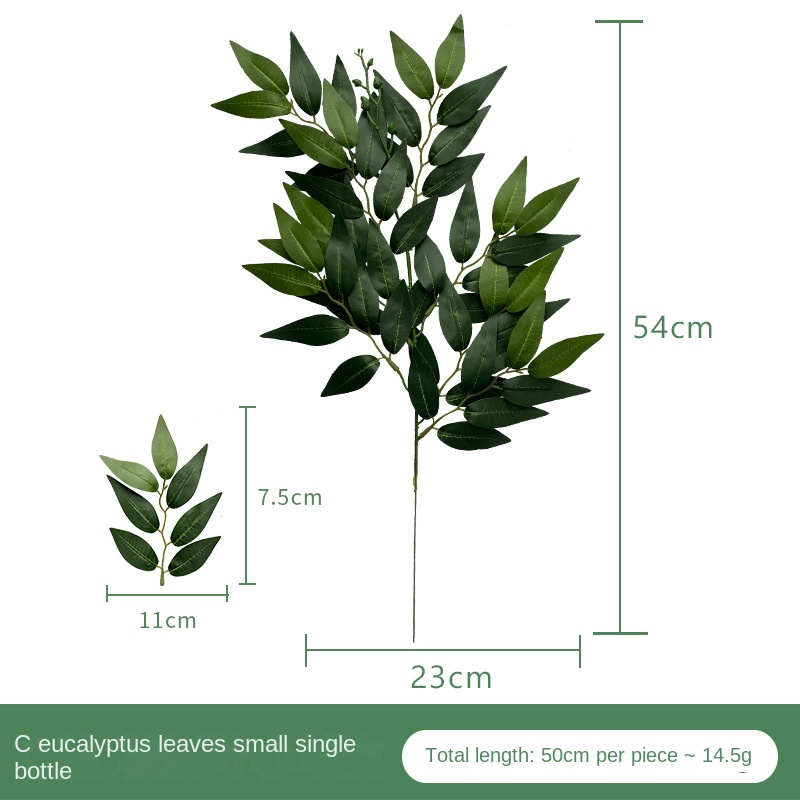 1pc Artificial Fake Plants Willow Leaves Green Row Of Grass Wedding Branches Green Home Office Leisure Area Decorations