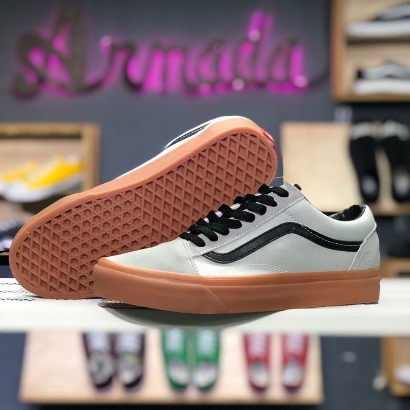 vans grey brown
