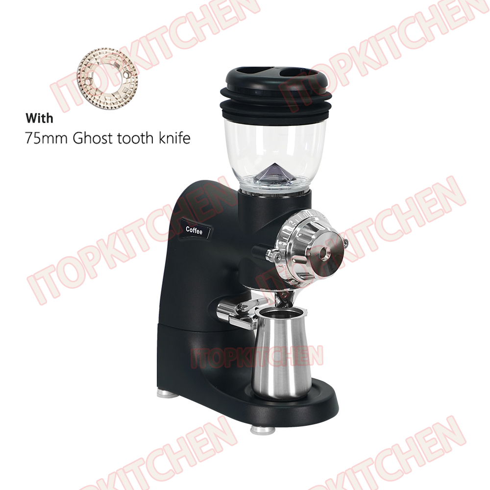 Automatic Coffee Mill 75mm Ghost Teeth Burr Coffee Grinder Electric